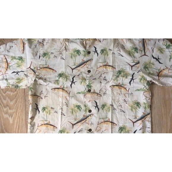 Guy Harvey Button Down Shirt Hawaiian Fish - Picture 2 of 7